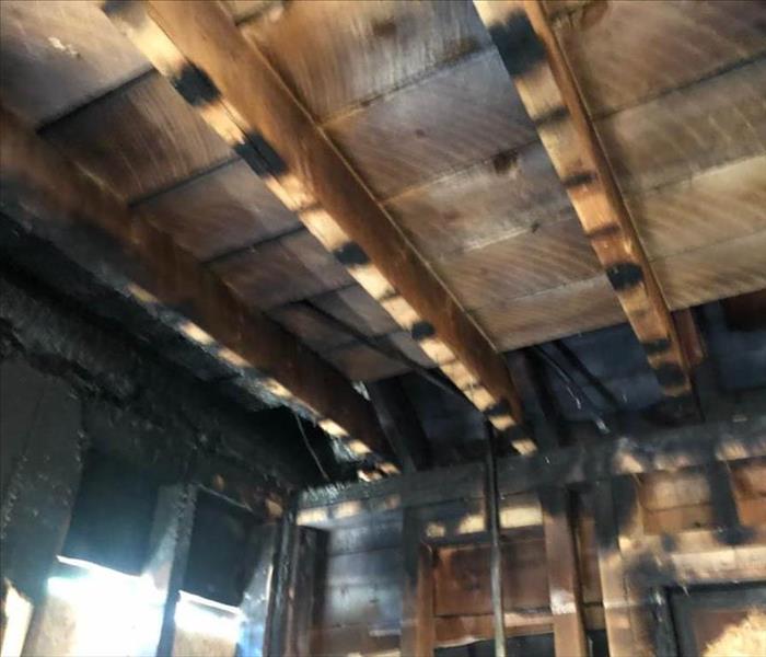 home soot damage from fire
